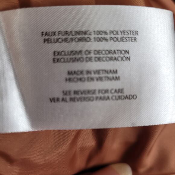 Gap brown sherpa double breasted teddy coat Size XXL Retro Cozycore Cabin - Picture 8 of 9